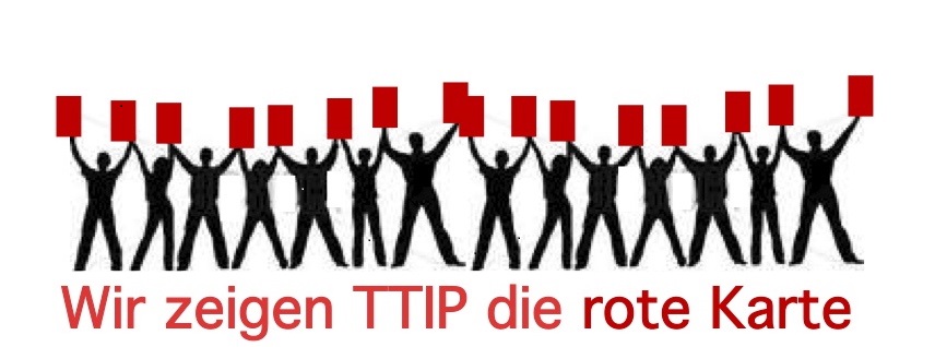 Menschenkette gegen TTIP